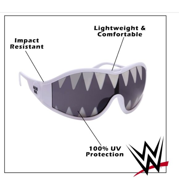 WWE Official Macho Man Shark Teeth Sunglasses, Costume Accessory One Size Fits M - Picture 2 of 6